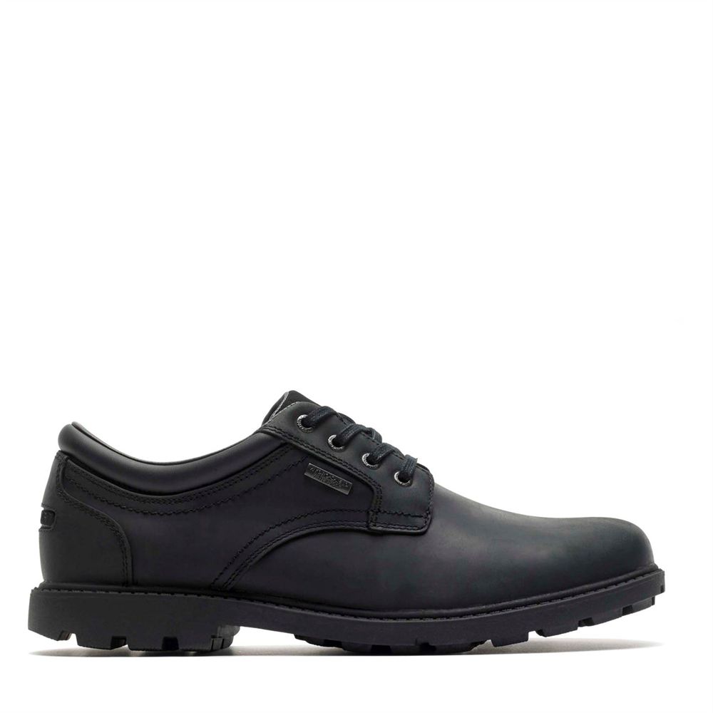 Rockport Storm Surge Plain Toe - Mens Oxfords - Black - NZ (FSI-035291)